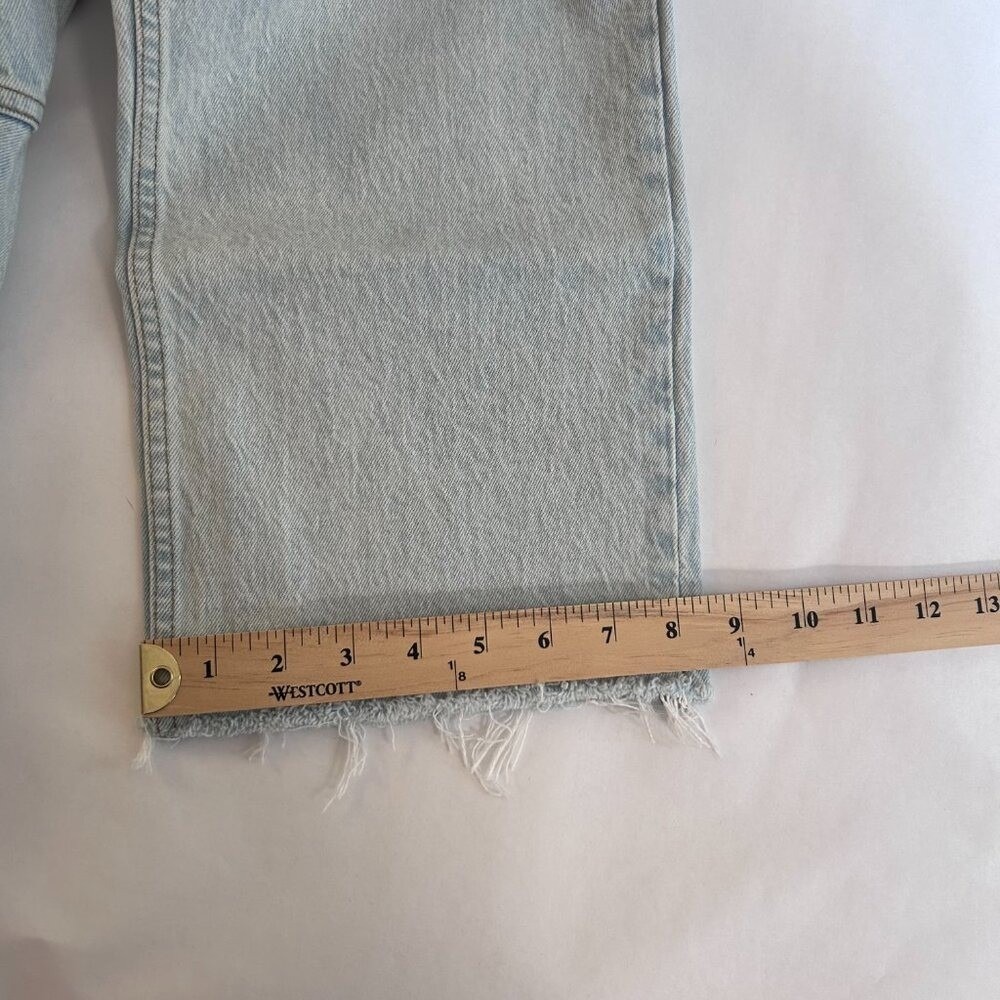 Abercrombie & Fitch The 90s Straight Ultra High Rise Carpenter Jeans Blue 32/14 - Picture 6 of 6